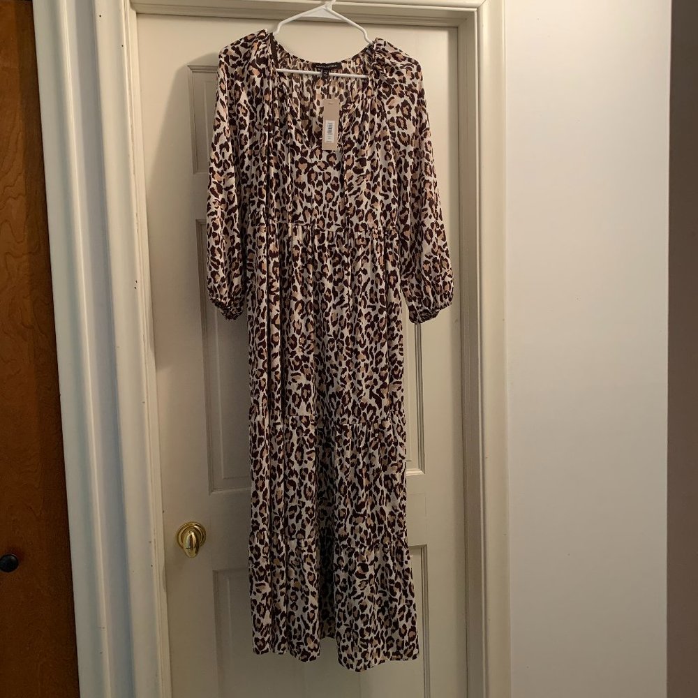 NWT Banana Republic Leopard Maxi dress XS Petite